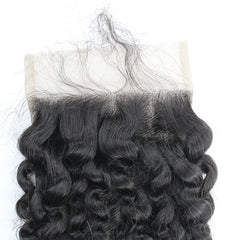 Kinky Curly 5x5 Transparent Lace Closure Hair