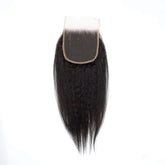 Kinky Straight 5x5 Transparent Lace Closure Hair