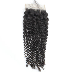 Kinky Curly 5x5 Transparent Lace Closure Hair