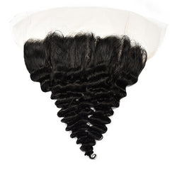Deep Wave 13x4 Transparent Lace Frontal Hair