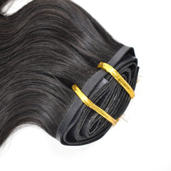 Body Wave Pu Seamless Clip In Hair Extension