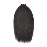 Kinky Straight Pu Seamless Clip In Hair Extension