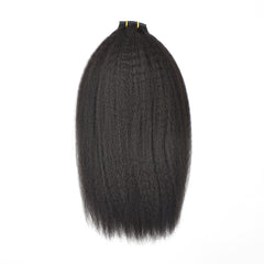 Kinky Straight Pu Seamless Clip In Hair Extension