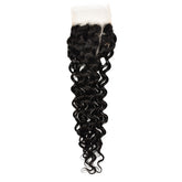 Water Wave 4x4 Transparent Lace Closure Hair