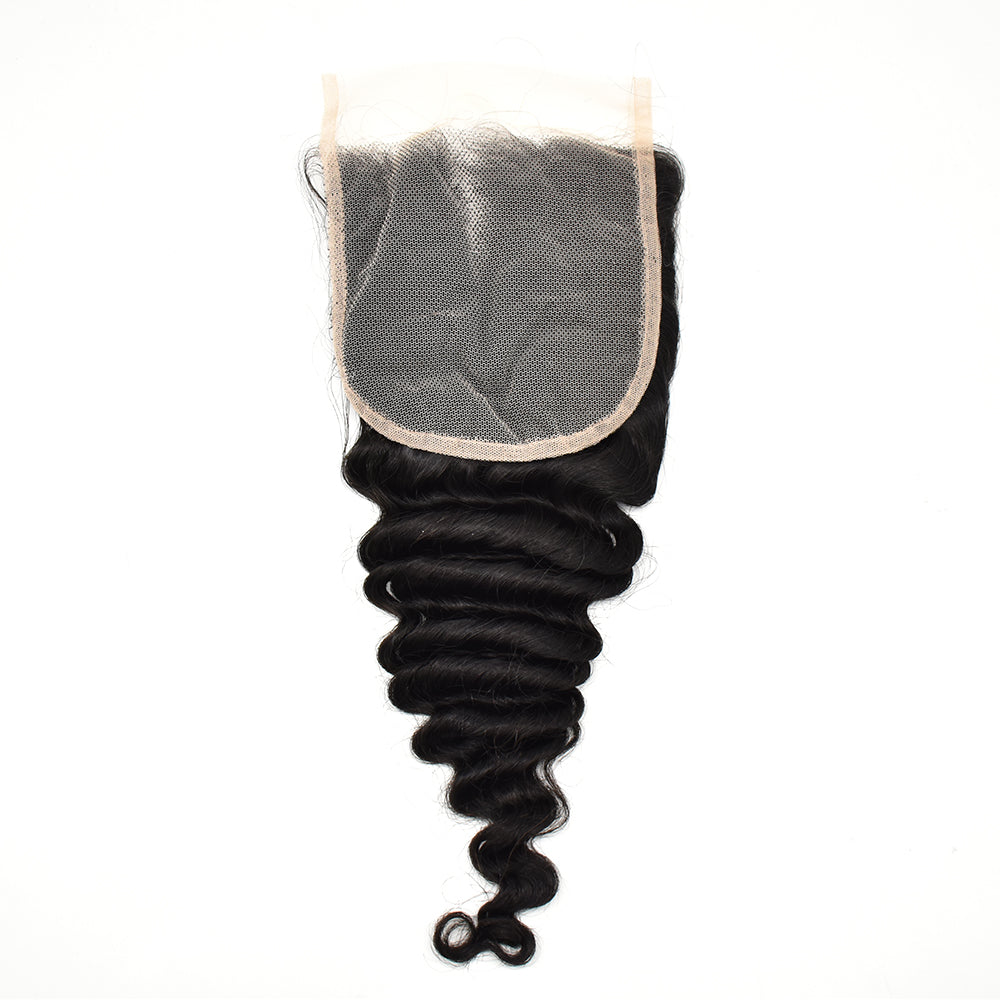 Deep Wave 5x5 Transparent Lace Closure Hair