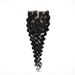 Water Wave 5x5 Transparent Lace Closure Hair