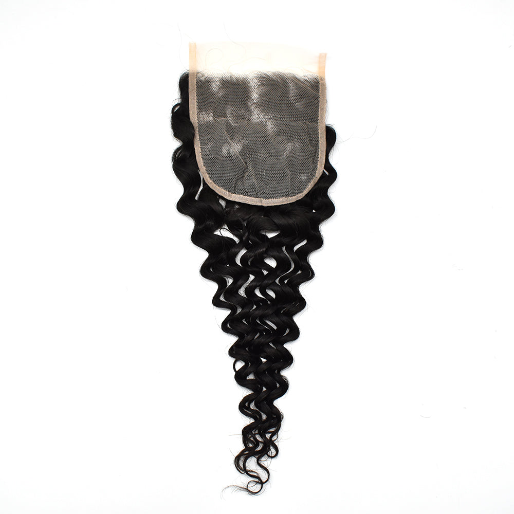 Water Wave 5x5 Transparent Lace Closure Hair