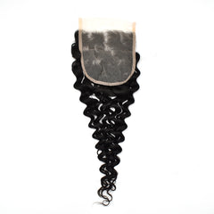 Water Wave 5x5 Transparent Lace Closure Hair