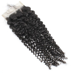 Kinky Curly 5x5 Transparent Lace Closure Hair