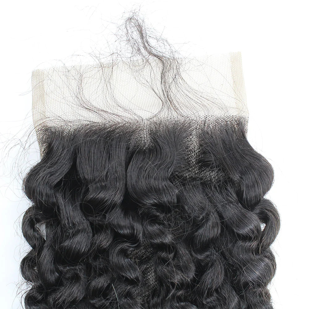 Kinky Curly 5x5 Transparent Lace Closure Hair