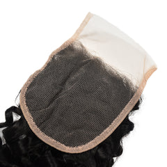 Curly 4x4 Transparent Lace Closure Hair