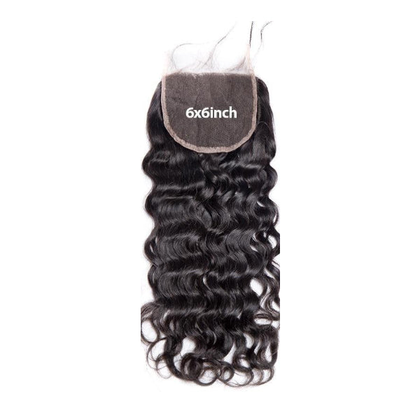 Water Wave 6x6 HD Lace Closure Hair