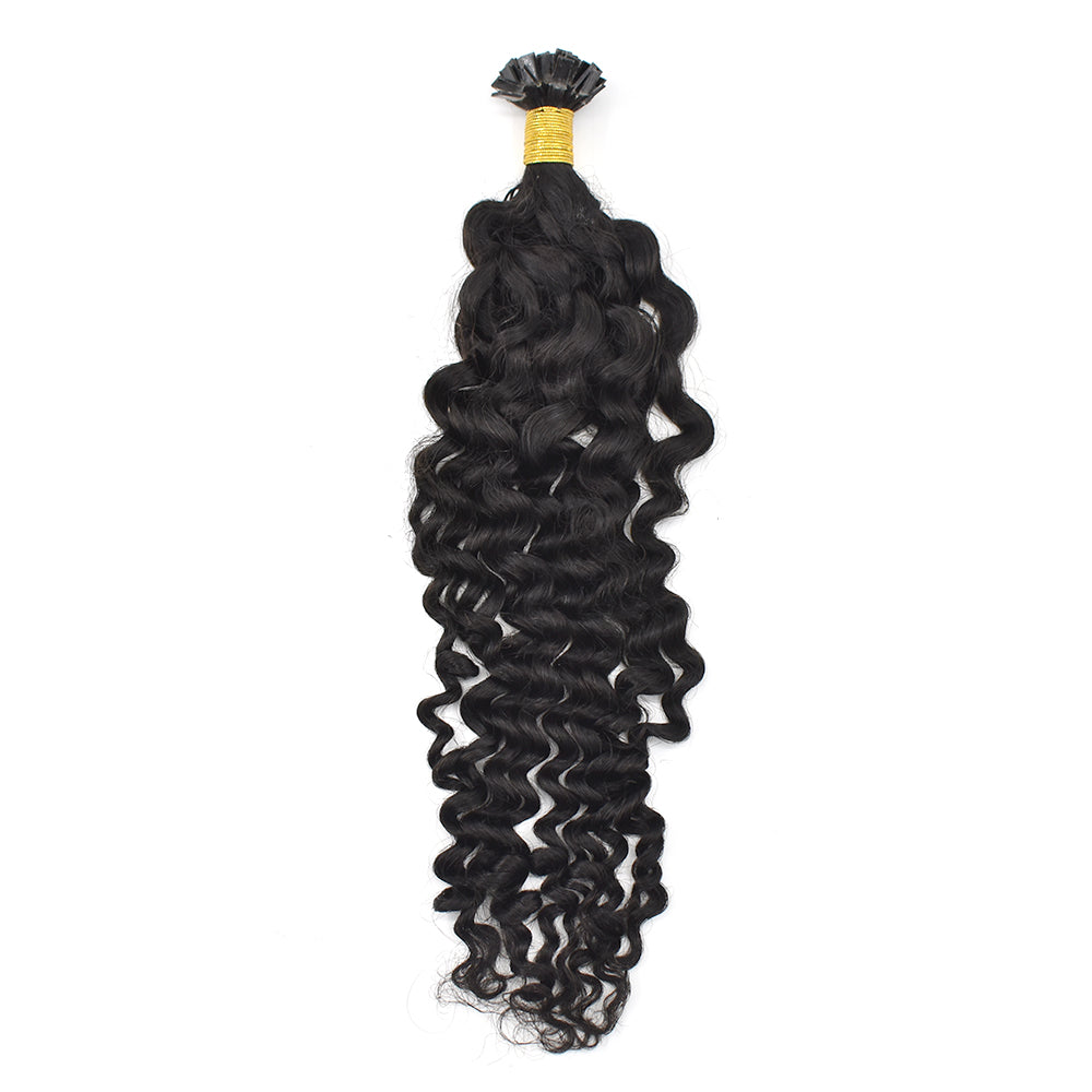 Curly Flat Tip Hair Fusion Extension