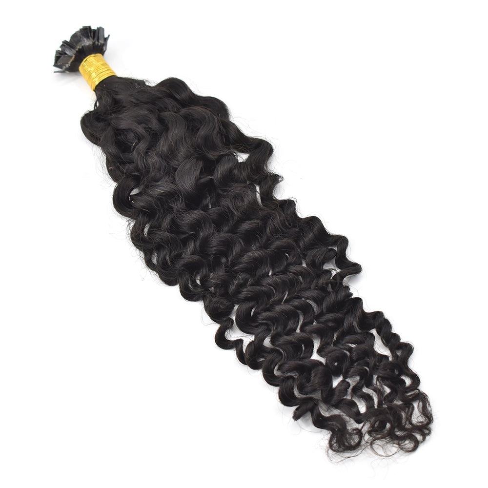 Curly Flat Tip Hair Fusion Extension