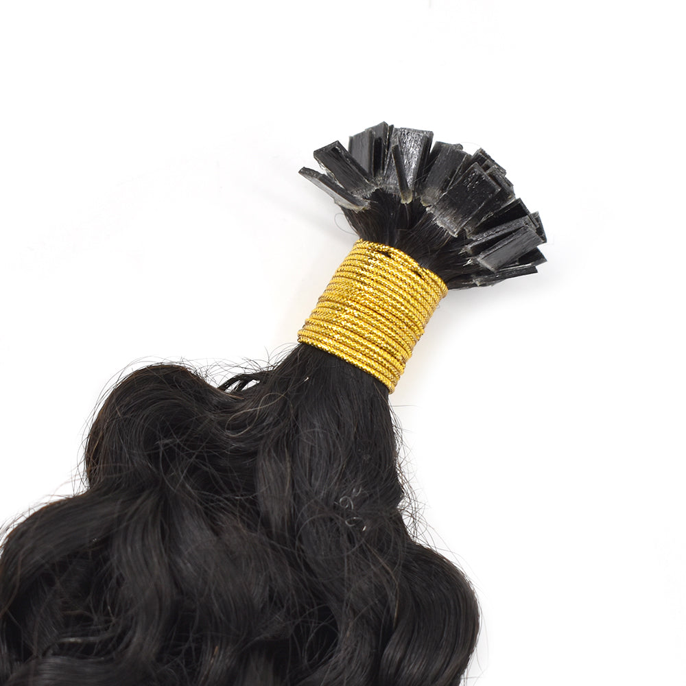 Curly Flat Tip Hair Fusion Extension