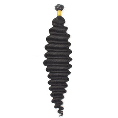 Deep Wave Flat Tip Hair Fusion Extension