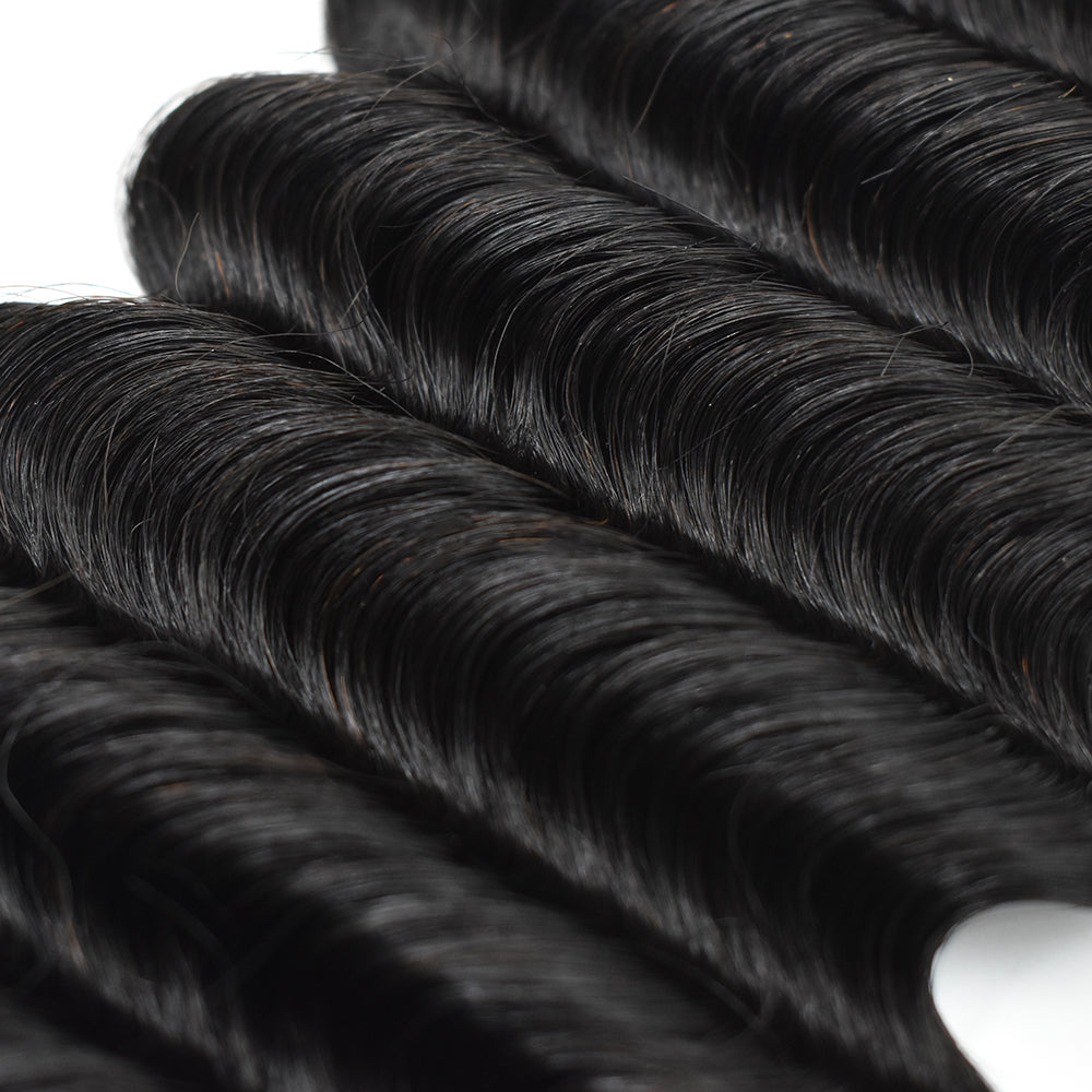 Deep Wave Flat Tip Hair Fusion Extension