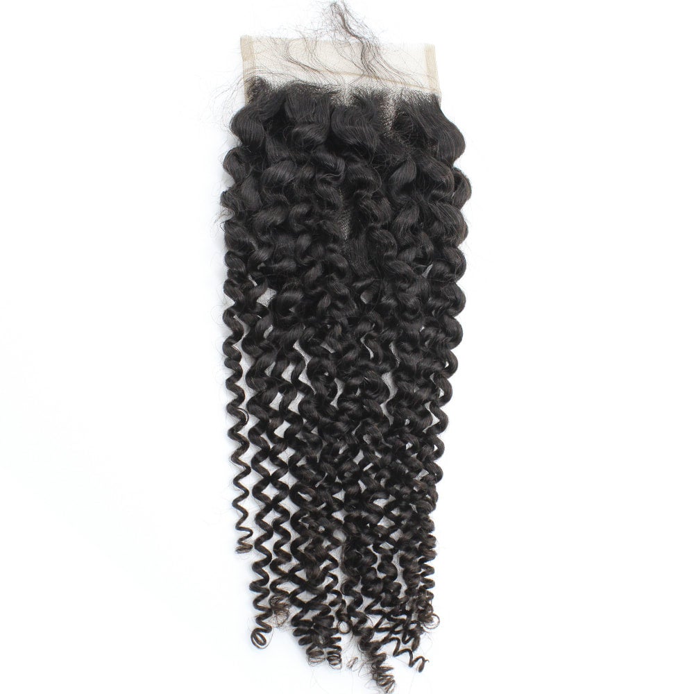 Kinky Curly 5x5 Transparent Lace Closure Hair