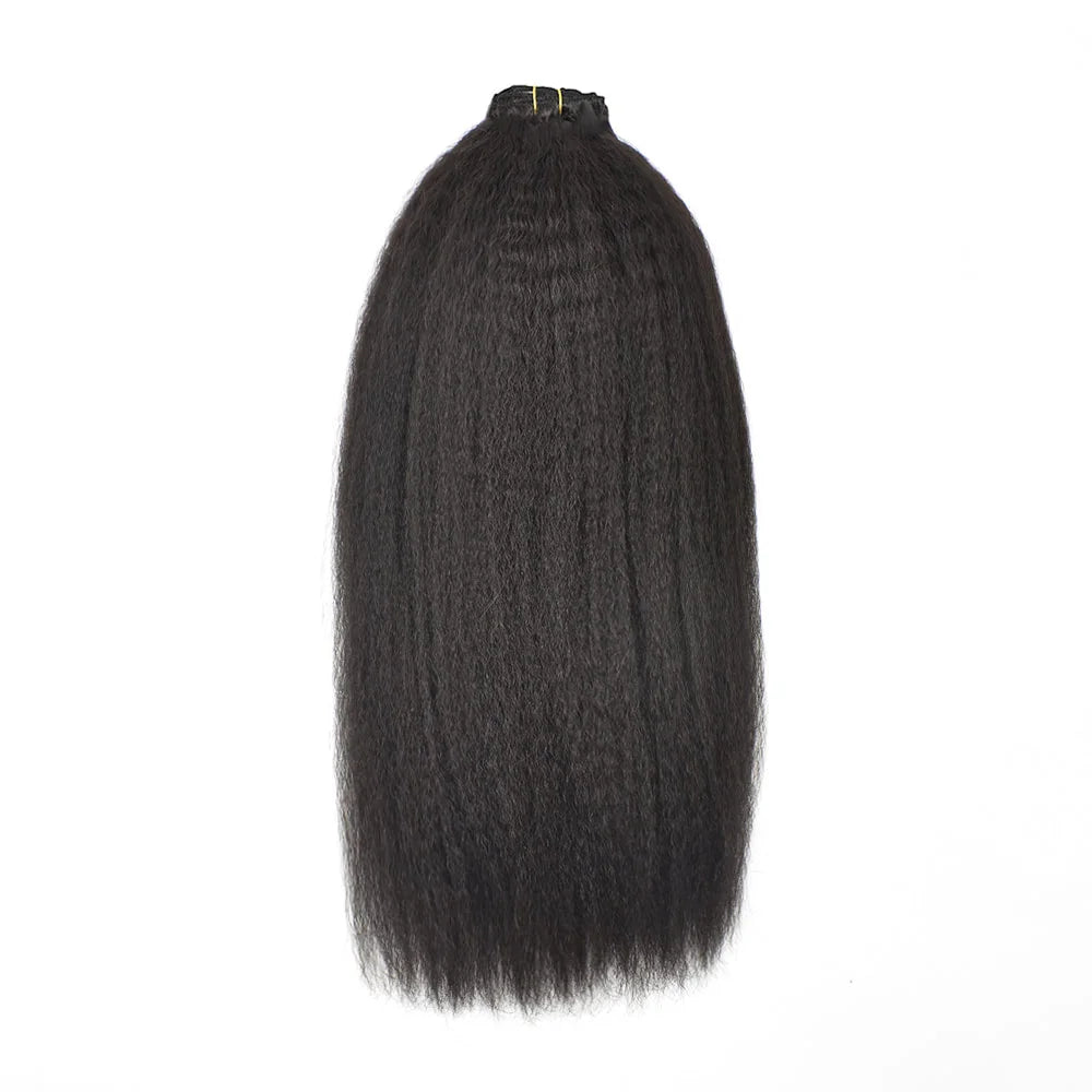 Kinky Straight Clip In Hair Extension