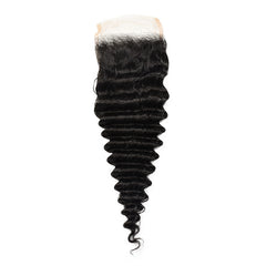 Deep Wave 4x4 Transparent Lace Closure Hair