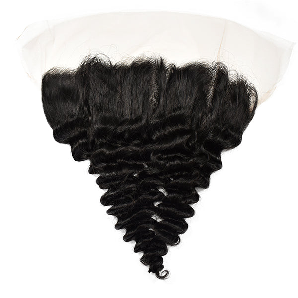 Deep Wave 13x4 Transparent Lace Frontal Hair
