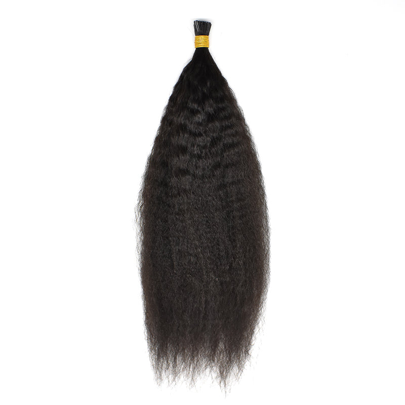 Kinky Straight I Tip Hair Fusion Extension
