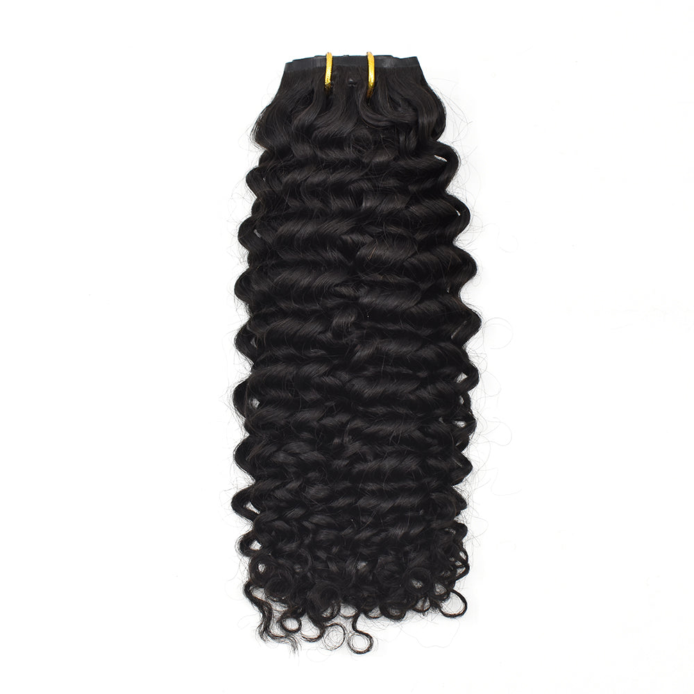 Curly Pu Seamless Clip In Hair Extension