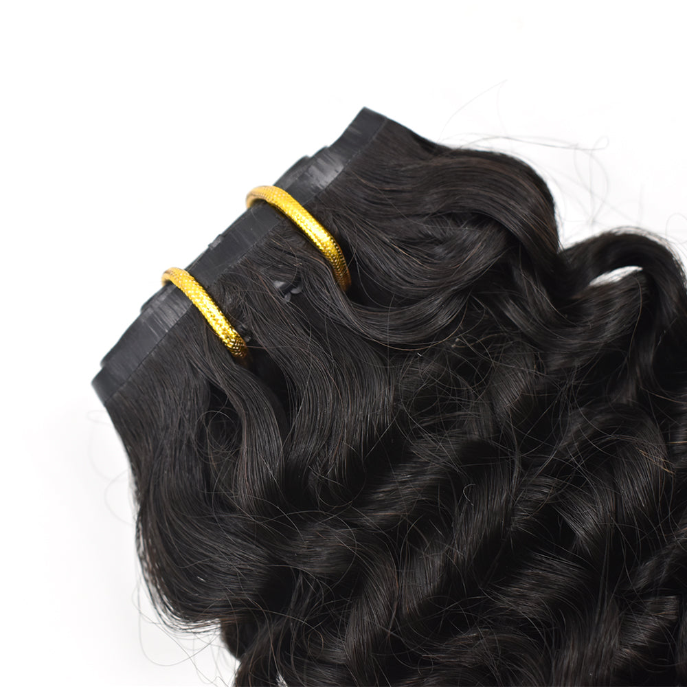 Curly Pu Seamless Clip In Hair Extension