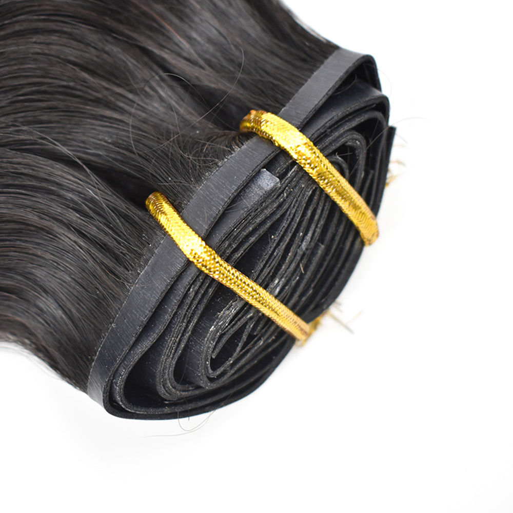 Straight Pu Seamless Clip In Hair Extension